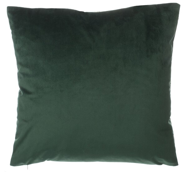 2 db díszpárna FREESIA Bársony 45 x 45 cm Sötétzöld Növénymintás