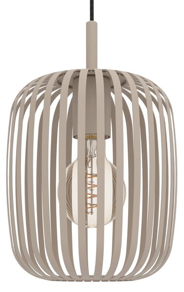 EGLO Romazzina függőlámpa, homokszínű, acél, Ø 50 cm, 5 lámpás., dimmelhető, Krém / borostyánsárga, Nappali / Étkező, fém, Modern