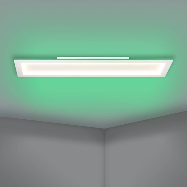 EGLO connect LED mennyezeti lámpa Padrogiano-Z 1-lámpás, 120 x 30 cm, 30, dimmelhető, Fehér / opál, Nappali / Étkező, fém, Modern