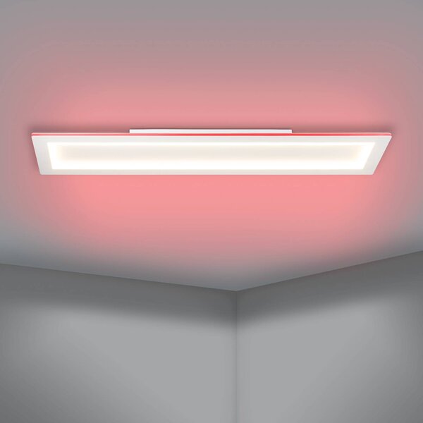 EGLO connect LED mennyezeti lámpa Padrogiano-Z 1-lámpás, 120 x 30 cm, 30, dimmelhető, Fehér / opál, Nappali / Étkező, fém, Modern