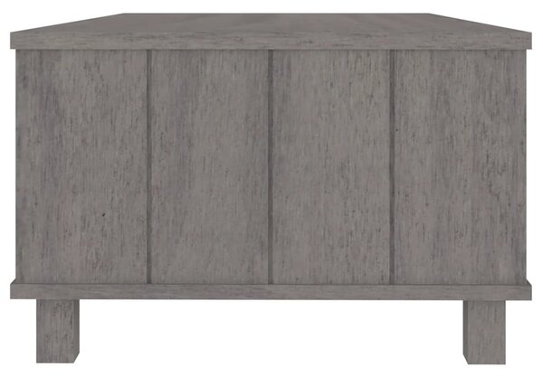 HAMAR világosszürke tömör fenyőfa dohányzóasztal 100x55x35 cm