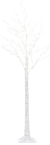 Fehér Kültéri Karácsonyfa Világítással 160 cm LAPPI
