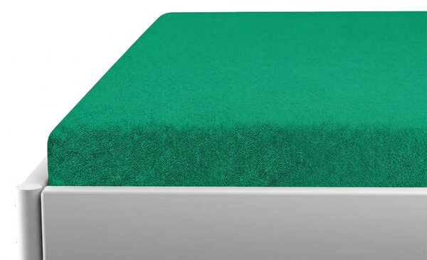 Frottír gumis lepedő gyerekágyba PREMIUM 60x120 cm mentás