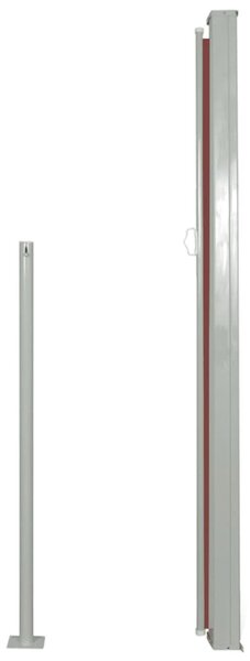 Barna behúzható oldalsó terasznapellenző 160 x 300 cm