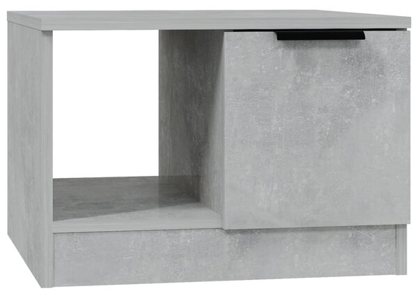 Betonszürke szerelt fa dohányzóasztal 50 x 50 x 36 cm