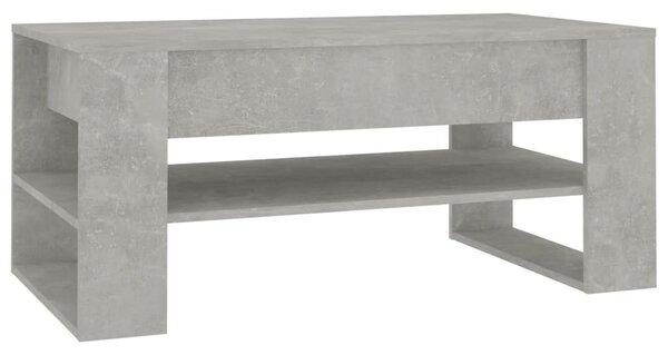 Betonszürke szerelt fa dohányzóasztal 102 x 55 x 45 cm