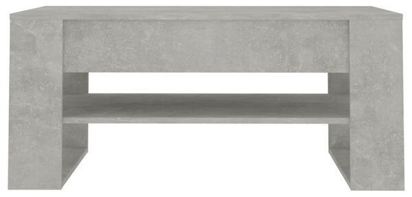 Betonszürke szerelt fa dohányzóasztal 102 x 55 x 45 cm