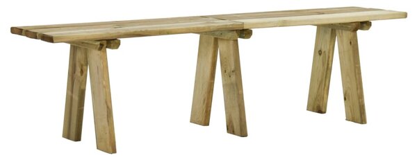Impregnált tömör fenyőfa kerti pad 160 cm