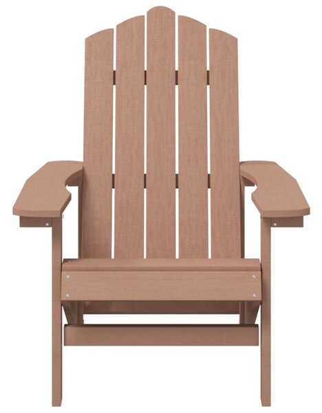 Barna HDPE kerti adirondack szék