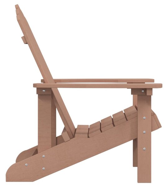 Barna HDPE kerti adirondack szék