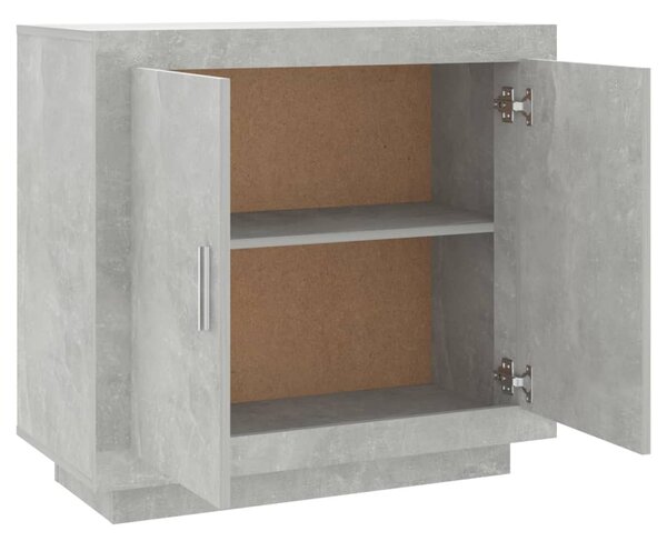 Betonszürke szerelt fa tálalóasztal 80 x 40 x 75 cm