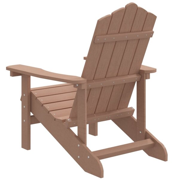Barna HDPE kerti adirondack szék