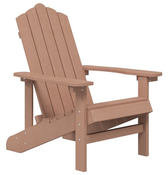 Barna HDPE kerti adirondack szék