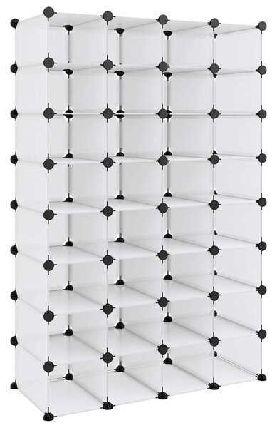 Átlátszó polipropilén cipőtartó 93 x 36,5 x 140 cm