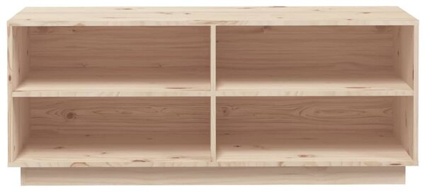 Tömör fenyőfa cipőszekrény 110 x 34 x 45 cm