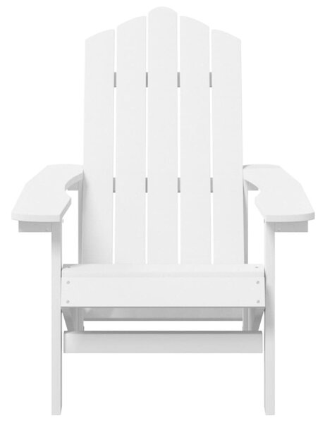 Fehér HDPE kerti adirondack szék asztallal