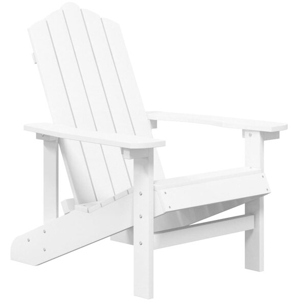 Fehér HDPE kerti adirondack szék asztallal
