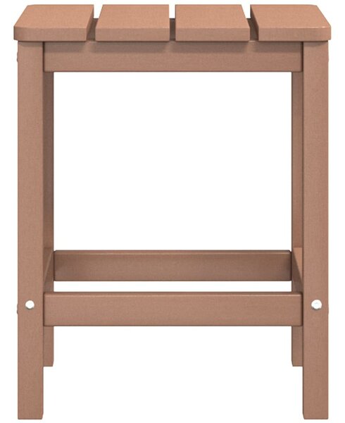 Barna HDPE kerti adirondack székek asztallal