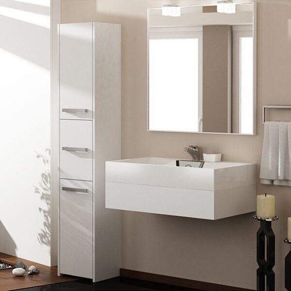 Drohmo S43 fürdőszoba szekrény, fehér
