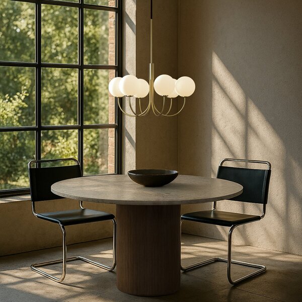 Csillárok Herstal, BALLON, dimmable, Arany / Sárgaréz, Nappali, Fém, Dizájn
