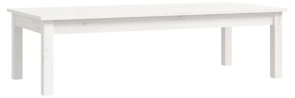 Fehér tömör fenyőfa dohányzóasztal 110 x 50 x 30 cm