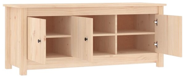Tömör fenyőfa cipősszekrény 110 x 38 x 45,5 cm