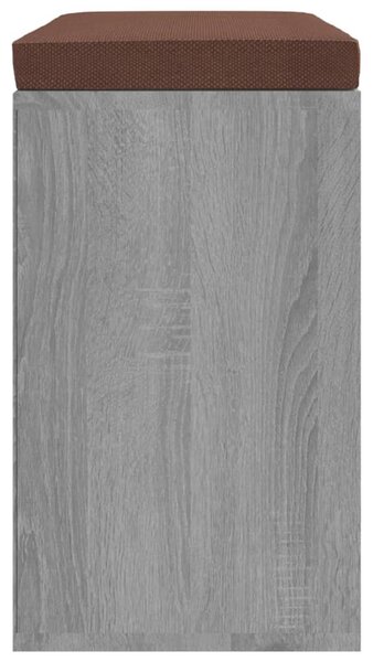 Szürke sonoma színű cipőtároló pad 103 x 30 x 48 cm