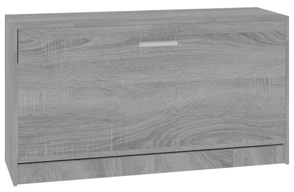 Szürke sonoma színű cipőtároló pad 80x24x45 cm