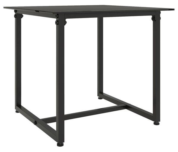 3 részes fekete polyrattan kültéri ülőgarnitúra párnákkal