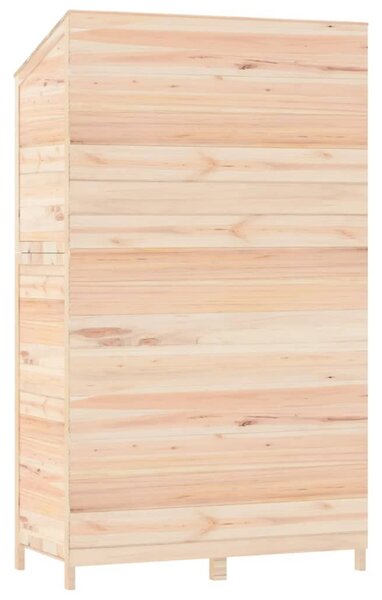 Tömör fenyőfa kerti fészer 102x52x174,5 cm