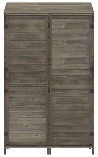 Antracit tömör fenyőfa kerti fészer 102x52x174,5 cm