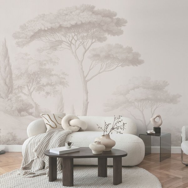 Fotótapéta Nyugodt erdei táj bézs színpalettával, Természet fotótapéta, w09685 : Uwalls.hu