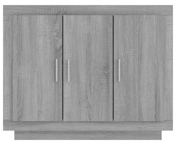 Szürke sonoma szerelt fa tálalószekrény 92x35x75 cm