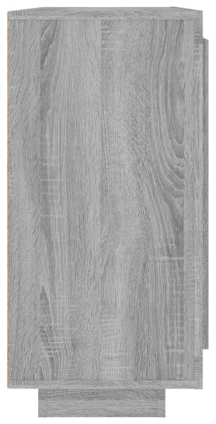 Szürke sonoma szerelt fa tálalószekrény 92x35x75 cm