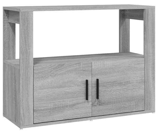 Szürke sonoma színű szerelt fa tálalószekrény 80x30x60 cm
