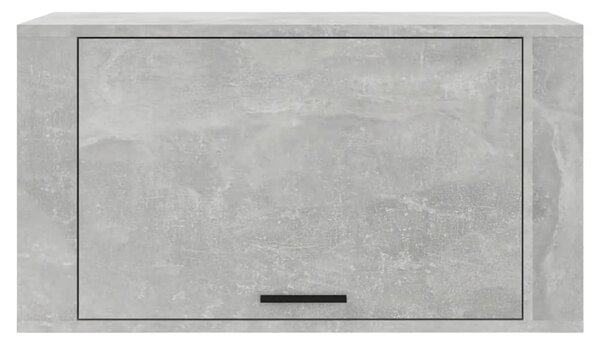 Betonszürke szerelt fa fali cipőszekrény 70 x 35 x 38 cm