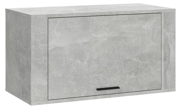 Betonszürke szerelt fa fali cipőszekrény 70 x 35 x 38 cm