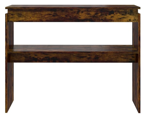Füstös tölgy színű szerelt fa tálalóasztal 102 x 30 x 80 cm