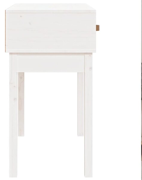 Fehér tömör fenyőfa tálalóasztal 76,5 x 40 x 75 cm