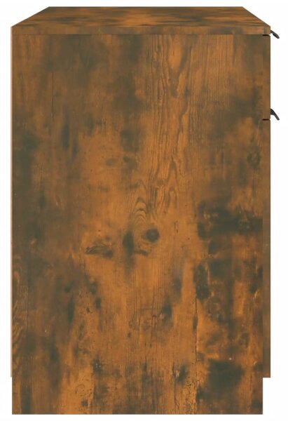 Füstös tölgyszínű szerelt fa íróasztal 100 x 50 x 75 cm