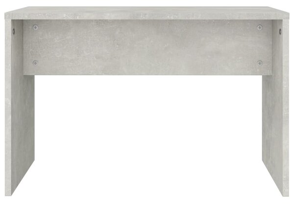 Betonszürke szerelt fa fésülködőszék 70 x 35 x 45 cm