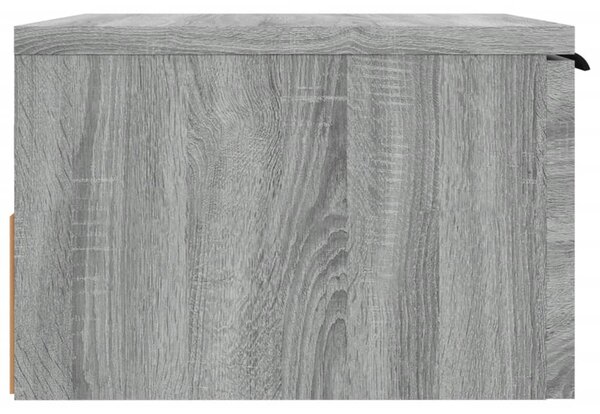 2 db szürke sonoma falra szerelhető éjjeliszekrény 34x30x20 cm