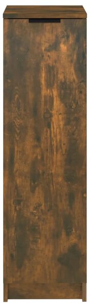 Füstös tölgyszínű szerelt fa cipősszekrény 30 x 35 x 100 cm