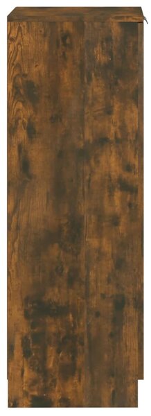 Füstös tölgyszínű szerelt fa cipősszekrény 30 x 35 x 100 cm