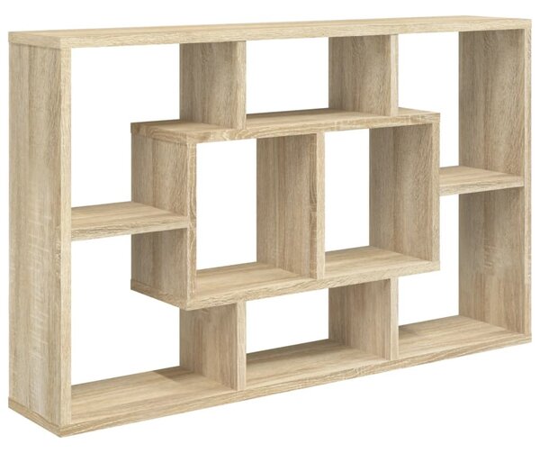 Sonoma tölgy szerelt fa fali polc 85 x 16 x 52,5 cm