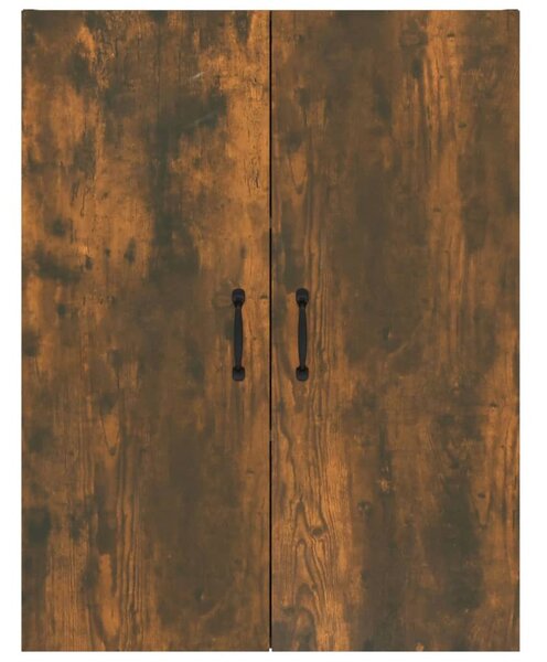 Füstös tölgy színű szerelt fa függőszekrény 69,5 x 34 x 90 cm