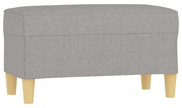 Világosszürke szövet pad 70 x 35 x 41 cm