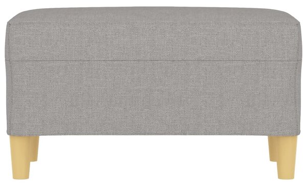 Világosszürke szövet pad 70 x 35 x 41 cm