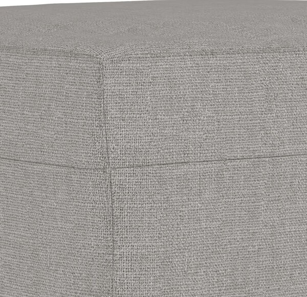 Világosszürke szövet pad 70 x 35 x 41 cm