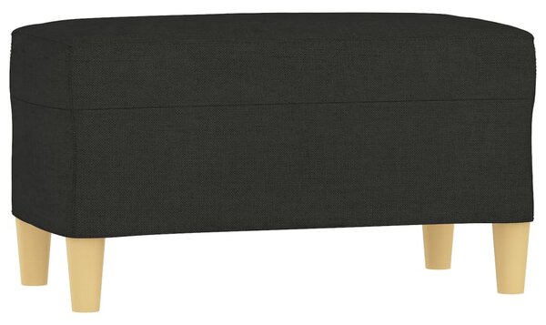 Fekete szövet pad 70 x 35 x 41 cm